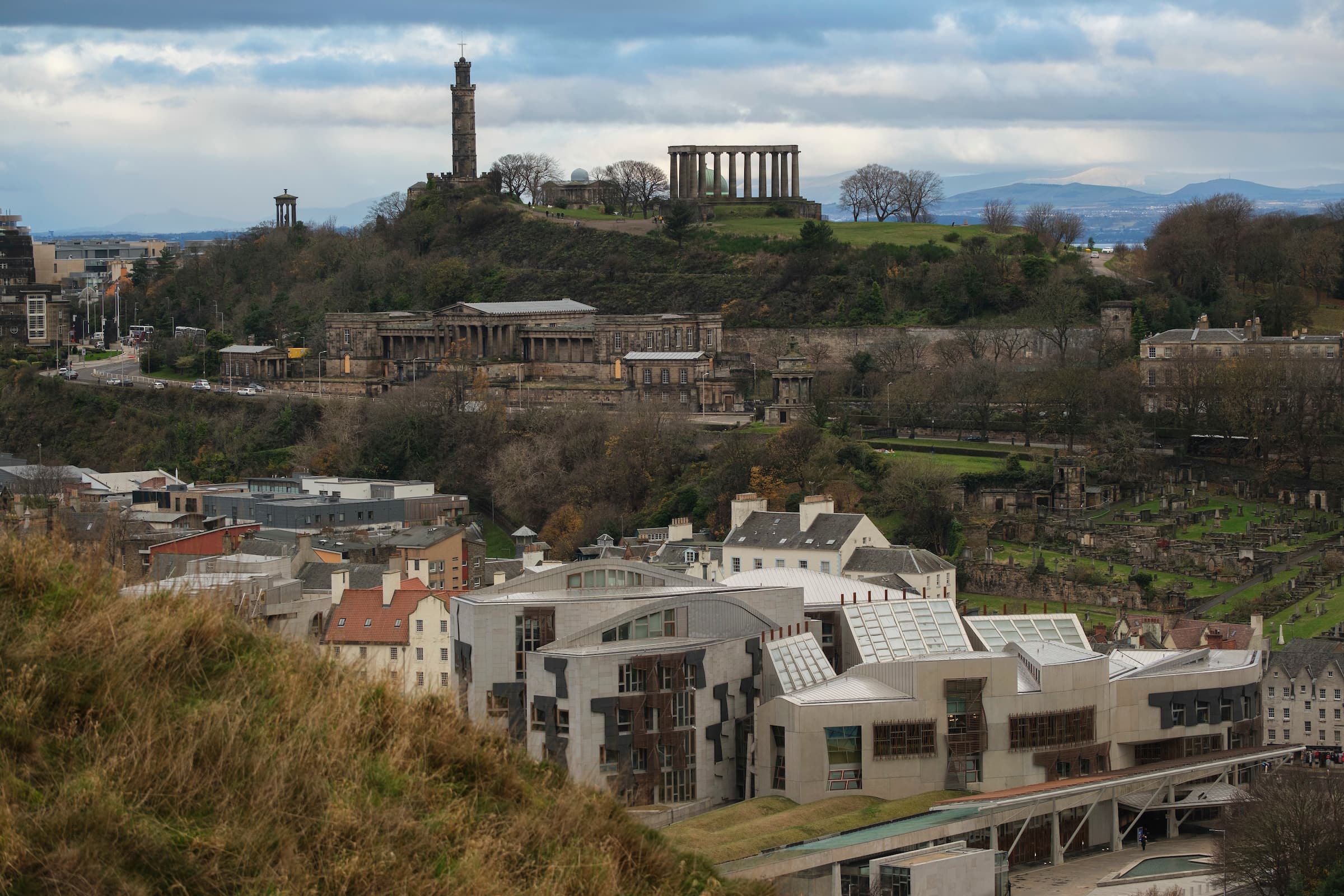 View of former Royal High School from Arthur's Seat