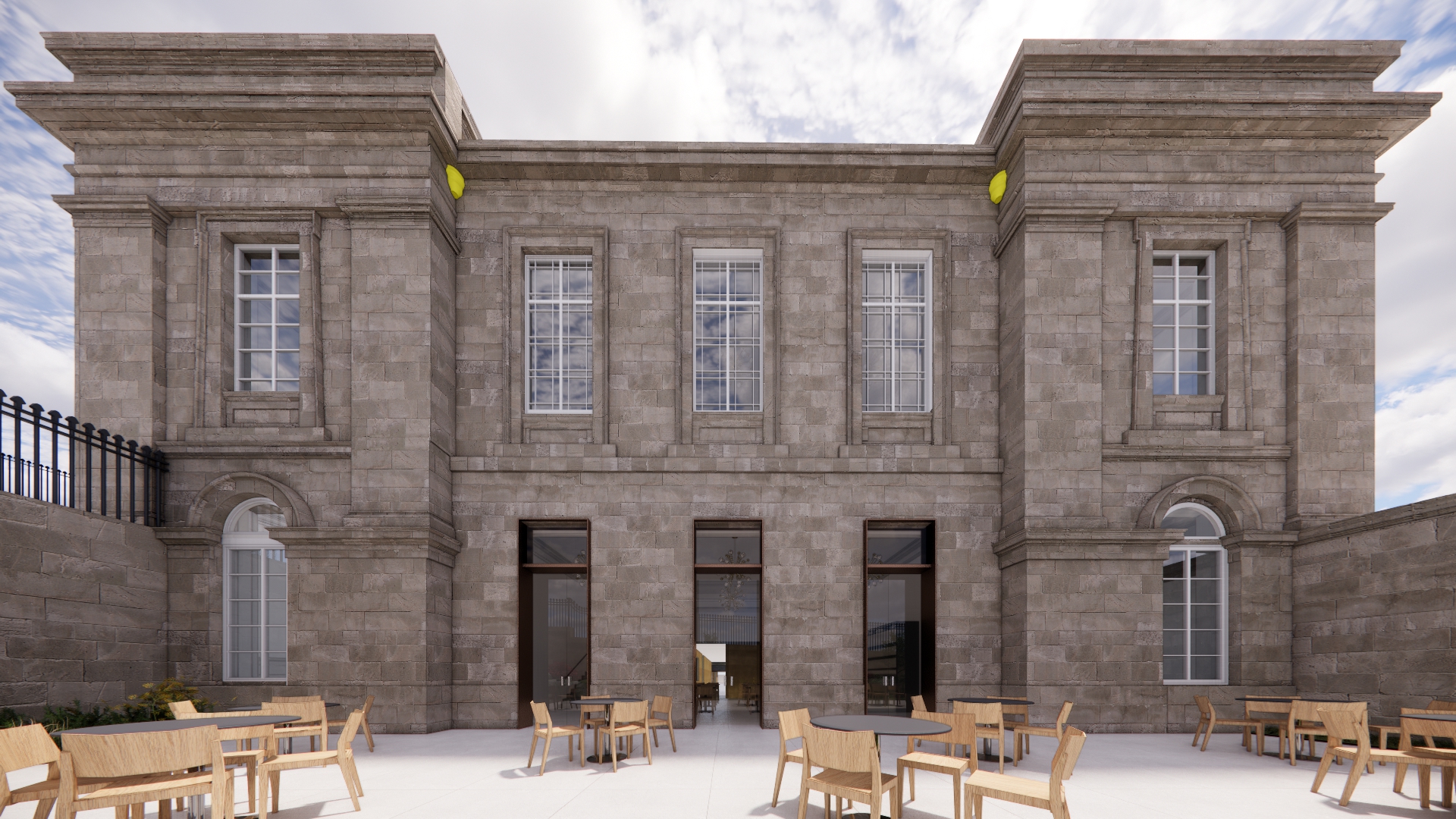 Courtyard cafe of the National Centre for Music